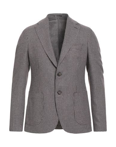 Pal Zileri Man Blazer Light Grey Size 40 Polyester, Wool, Viscose, Polyamide In Brown