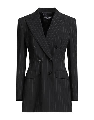 Dolce & Gabbana Woman Blazer Black Size 10 Virgin Wool, Elastane