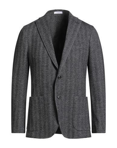 Boglioli Man Blazer Black Size 46 Cotton, Virgin Wool