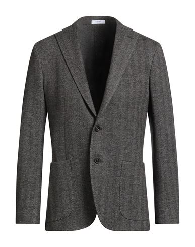 Boglioli Man Blazer Charcoal Size 46 Cotton, Virgin Wool In Gray