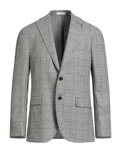 Boglioli Man Blazer Military Green Size 44 Wool, Polyester, Polyamide In Gray