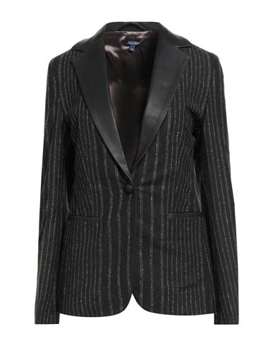 Jacob Cohёn Woman Blazer Black Size 4 Polyester, Virgin Wool, Viscose, Polyamide, Synthetic Fibers