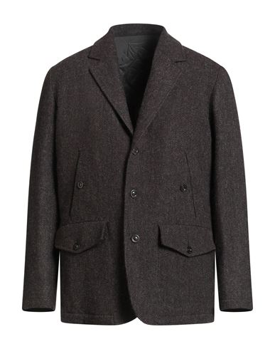 Boglioli Man Blazer Dark Brown Size 44 Wool In Burgundy