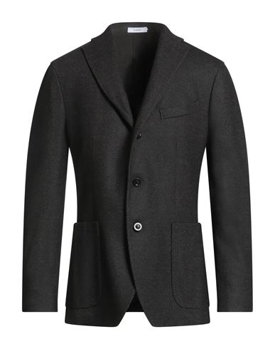 Boglioli Man Blazer Charcoal Size 40 Cotton, Virgin Wool, Polyamide, Cashmere In Gray