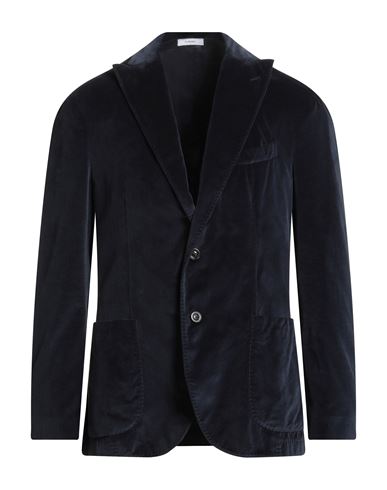Boglioli Man Blazer Midnight Blue Size 40 Cotton