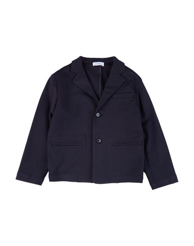 Jeckerson Toddler Boy Blazer Midnight Blue Size 7 Viscose, Nylon, Elastane In Black