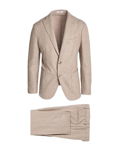 Boglioli Man Suit Beige Size 42 Virgin Wool, Polyamide, Acrylic, Cashmere, Elastane In Neutral