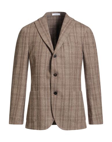Boglioli Man Blazer Khaki Size 38 Virgin Wool In Sand