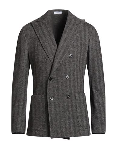 Boglioli Man Blazer Dark Brown Size 44 Cotton, Virgin Wool In Brown