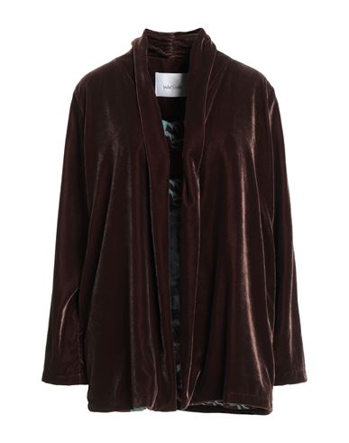 Wu'side Woman Jacket Dark Brown Size Onesize Polyester In Brown