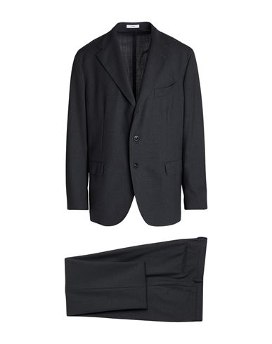Boglioli Man Suit Charcoal Size 46 Virgin Wool In Gray