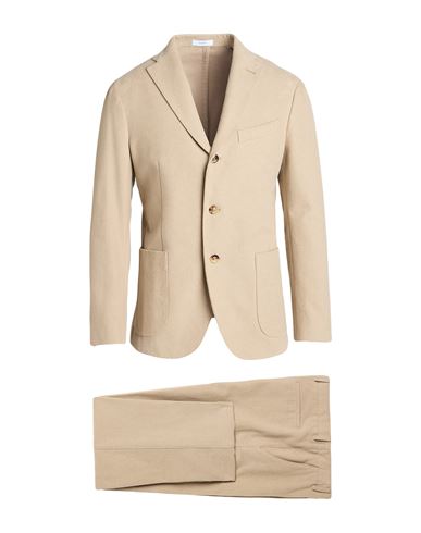 Boglioli Man Suit Beige Size 38 Cotton In Neutral