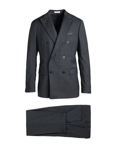 Boglioli Man Suit Charcoal Size 38 Virgin Wool In Gray