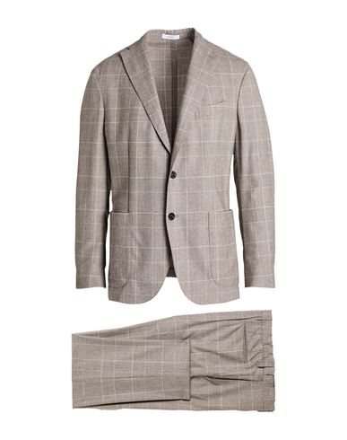 Boglioli Man Suit Grey Size 44 Virgin Wool In Gray