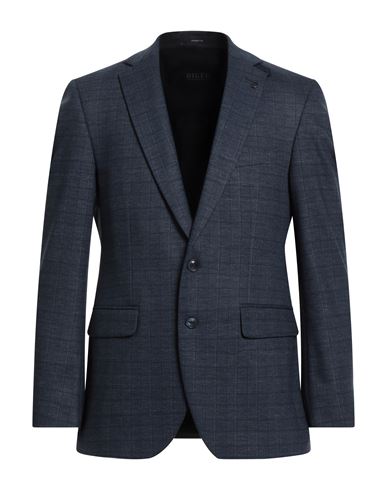 Digel Man Blazer Navy Size 38 Polyester, Viscose, Elastane In Blue