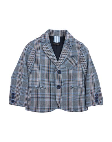 Monnalisa Toddler Boy Blazer Slate Blue Size 6 Cotton, Polyester, Viscose, Elastane In Blue