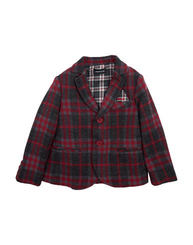 Monnalisa Toddler Boy Blazer Brick Size 6 Polyester, Cotton, Acrylic, Virgin Wool In Multi
