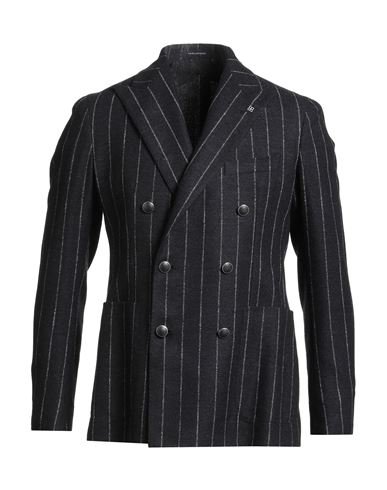 Tagliatore Man Blazer Midnight Blue Size 38 Alpaca Wool, Polyamide, Linen In Blue