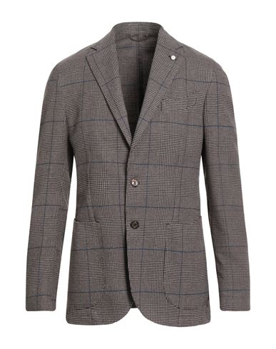 Luigi Bianchi Mantova Man Blazer Grey Size 38 Cotton In Gray