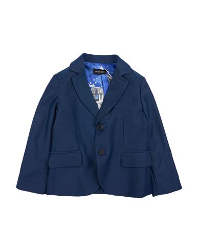 Monnalisa Toddler Boy Blazer Navy Size 6 Polyester, Viscose, Elastane In Blue