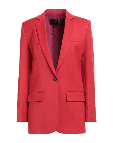Barbara Bui Woman Blazer Red Size 6 Polyester, Wool, Elastane In Red