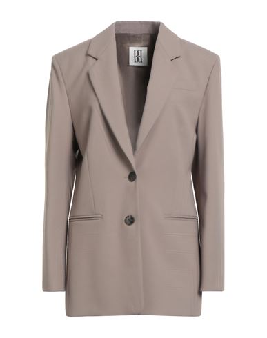 By Malene Birger Woman Blazer Taupe Size 14 Recycled Polyester, Ecovero Viscose, Elastane In Gray
