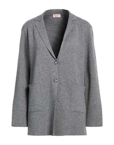Ferrante Woman Blazer Grey Size 6 Polyamide, Viscose, Wool, Cashmere In Gray