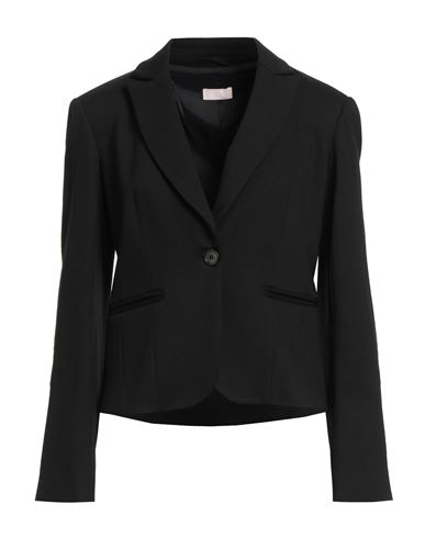 Liu •jo Woman Blazer Black Size 10 Viscose, Polyamide, Elastane