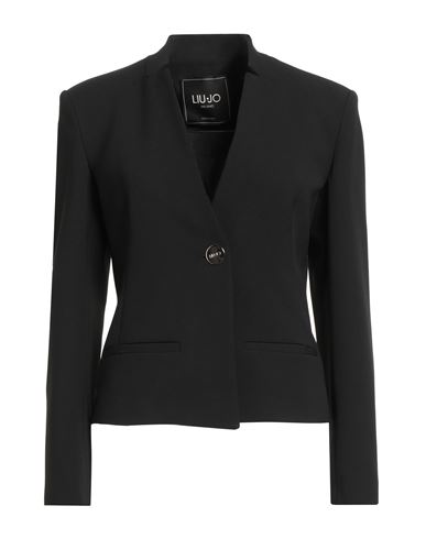 Liu •jo Woman Blazer Black Size 8 Polyester, Elastane