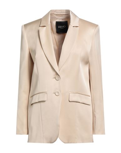 Liu •jo Woman Blazer Beige Size 10 Viscose In Sand