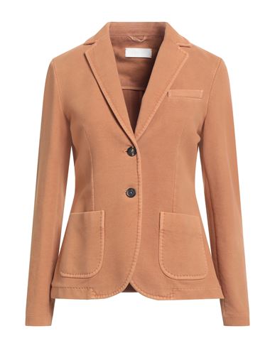 Circolo 1901 Woman Blazer Camel Size 6 Cotton, Elastane In Sand