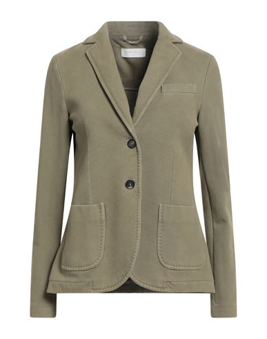 Circolo 1901 Woman Blazer Military Green Size 8 Cotton, Elastane