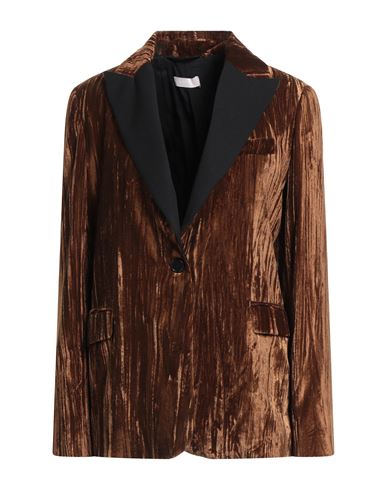 Liu •jo Woman Blazer Brown Size 10 Polyester