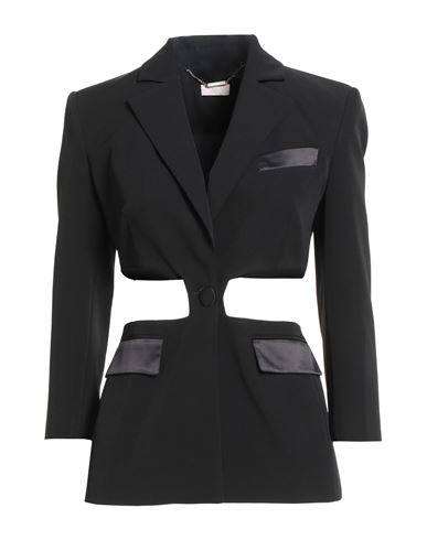 Liu •jo Woman Blazer Black Size 12 Polyester, Elastane