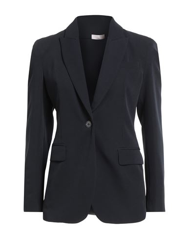 Liu •jo Woman Blazer Midnight Blue Size 4 Polyester, Elastane