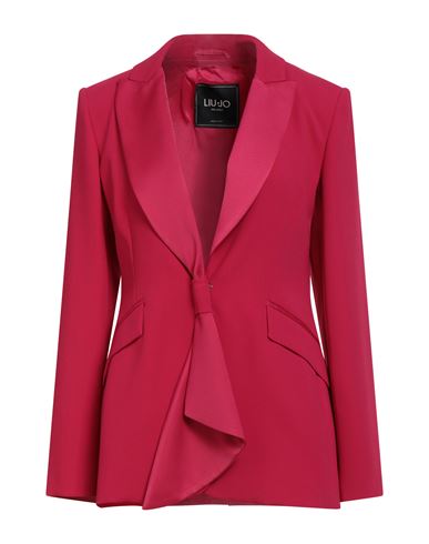 Liu •jo Woman Blazer Magenta Size 6 Polyester In Pink