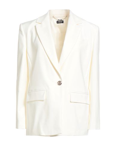 Liu •jo Woman Blazer Off White Size 12 Cotton, Polyamide, Elastane
