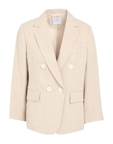 Eleventy Woman Blazer Beige Size 2 Polyester In Neutral