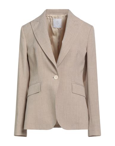 Eleventy Woman Blazer Beige Size 2 Polyester In Neutral