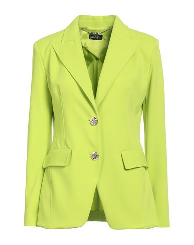 Liu •jo Woman Blazer Lime Green Size 10 Polyester, Elastane In Green