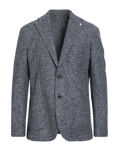 L.b.m 1911 L. B.m. 1911 Man Blazer Navy Size 44 Cotton, Acrylic, Polyester, Virgin Wool In Gray