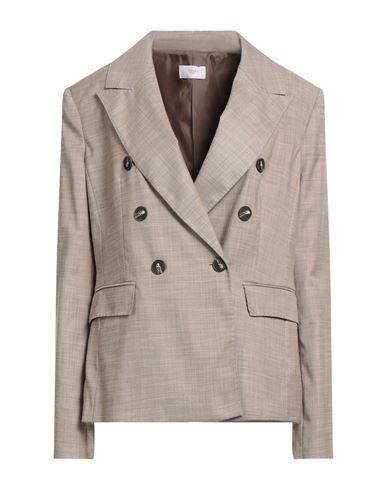 Hope Sky Woman Blazer Khaki Size 4 Polyester, Viscose, Elastane In Sand