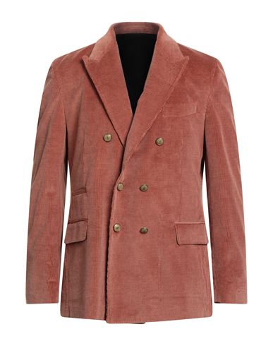 Eleventy Man Blazer Camel Size 38 Cotton, Cashmere, Elastane In Brown