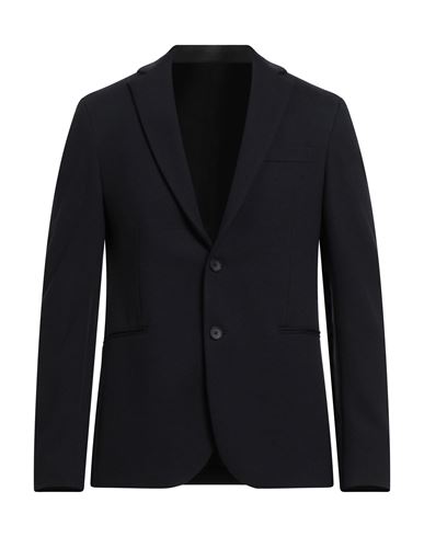Hugo Boss Boss  Man Blazer Midnight Blue Size 46 Polyamide, Wool, Polyacrylic, Elastane In Black