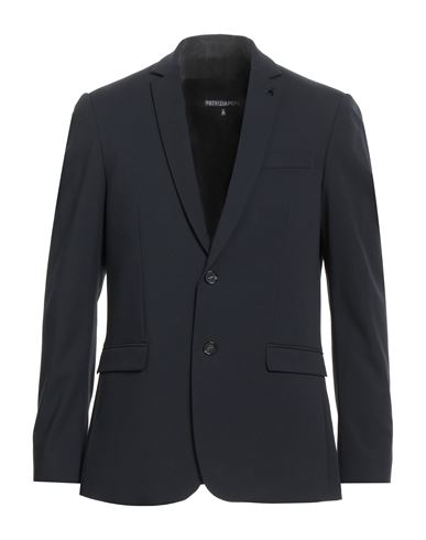Patrizia Pepe Man Blazer Navy Size 36 Polyester, Wool, Elastane In Blue