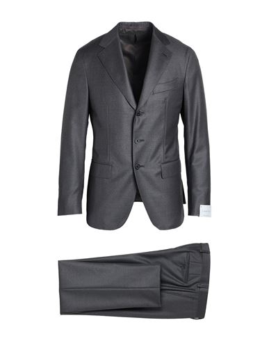 Caruso Man Suit Grey Size 48 Wool In Gray