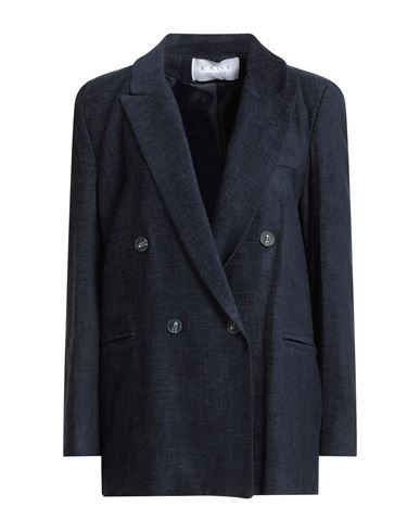 Kaos Woman Blazer Midnight Blue Size 10 Viscose, Cotton, Polyamide In Blue