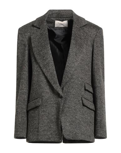 Kaos Jeans Woman Blazer Dark Brown Size 10 Polyester, Wool, Acrylic, Viscose In Brown