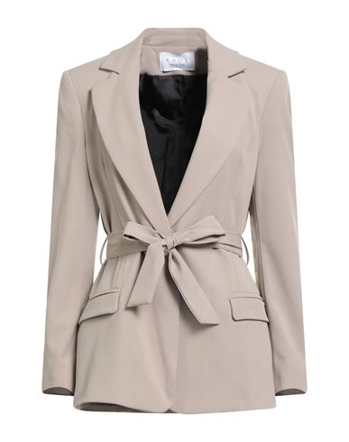 Kaos Woman Blazer Beige Size 8 Polyester, Viscose, Elastane In Gray