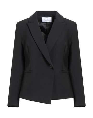 Kaos Woman Blazer Black Size 12 Polyester, Elastane In Black